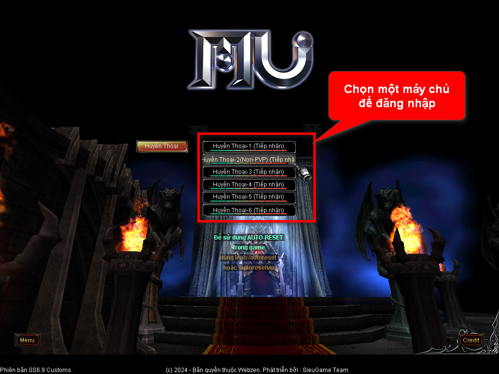 Chức năng chính của Game MU Thăng Long