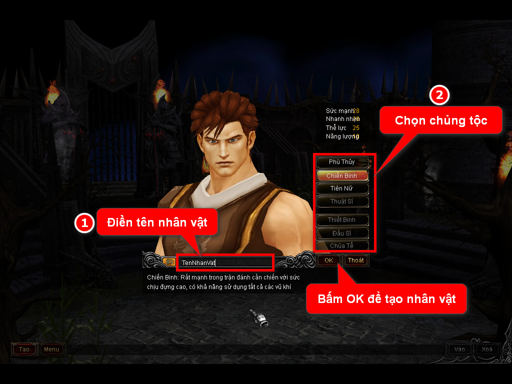Chức năng chính của Game MU Thăng Long